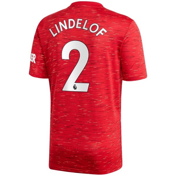 Trikot Manchester United NO.2 Lindelof Heim 2020-21 Rote Fussballtrikots Günstig